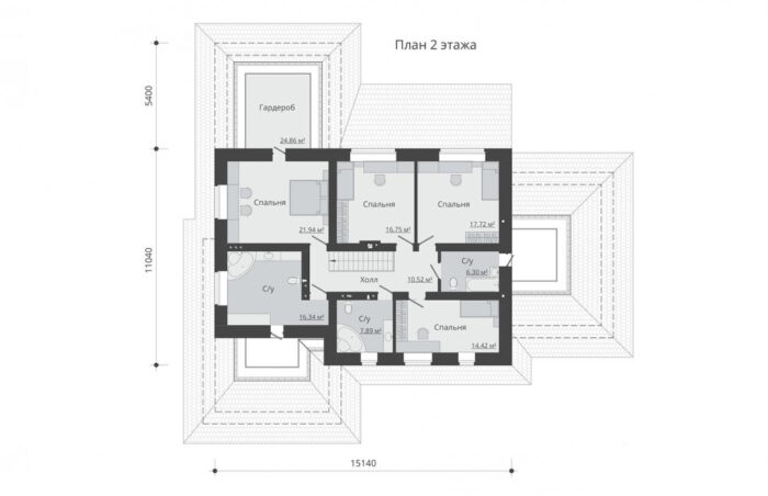 Двухэтажный домДвухэтажный дом с гаражом, бассейном и террасой 119 2 этаж с гаражом, бассейном и террасой 119 2'nf;